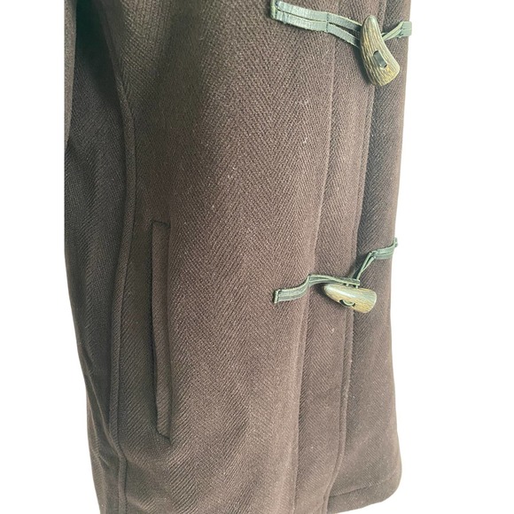 Burberry London Peacoat Brown 100% Wool Size Medium - Picture 9 of 16